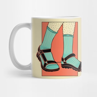 Socks with Sandals // Funny Retro Dad Look Mug